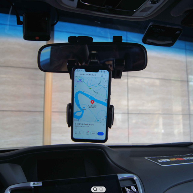 新设计的汽车电话架品牌汽车电话架360度通用汽车后视镜架